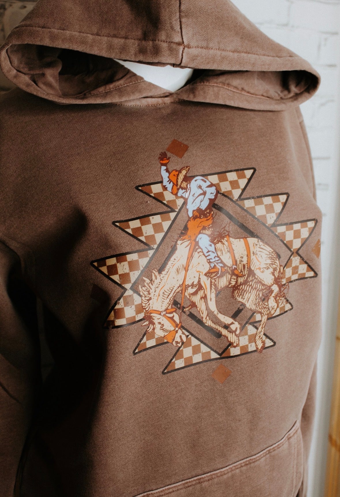 Checkered Bronc Hoodie