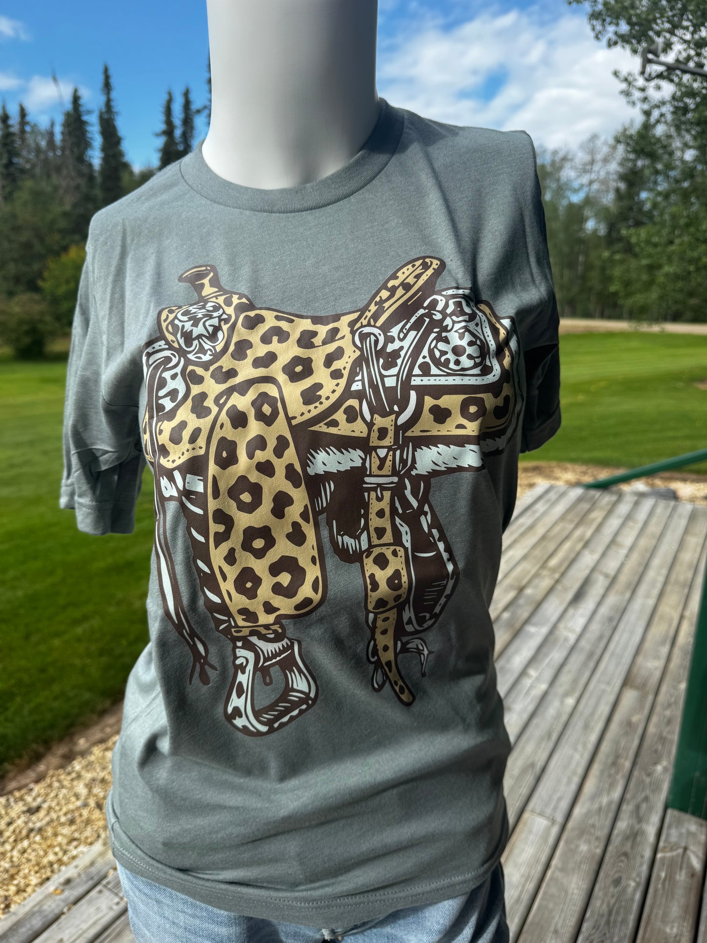 Cheetah Saddle Tee