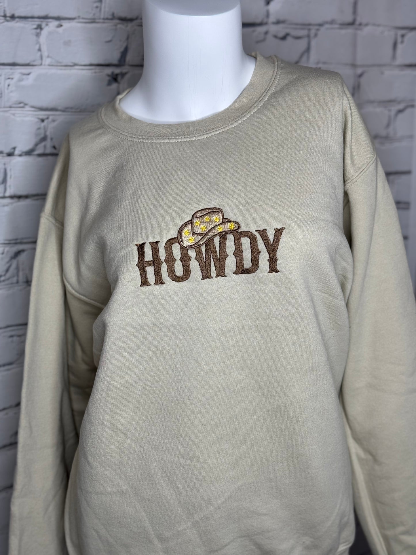 Howdy Embroidered Crew