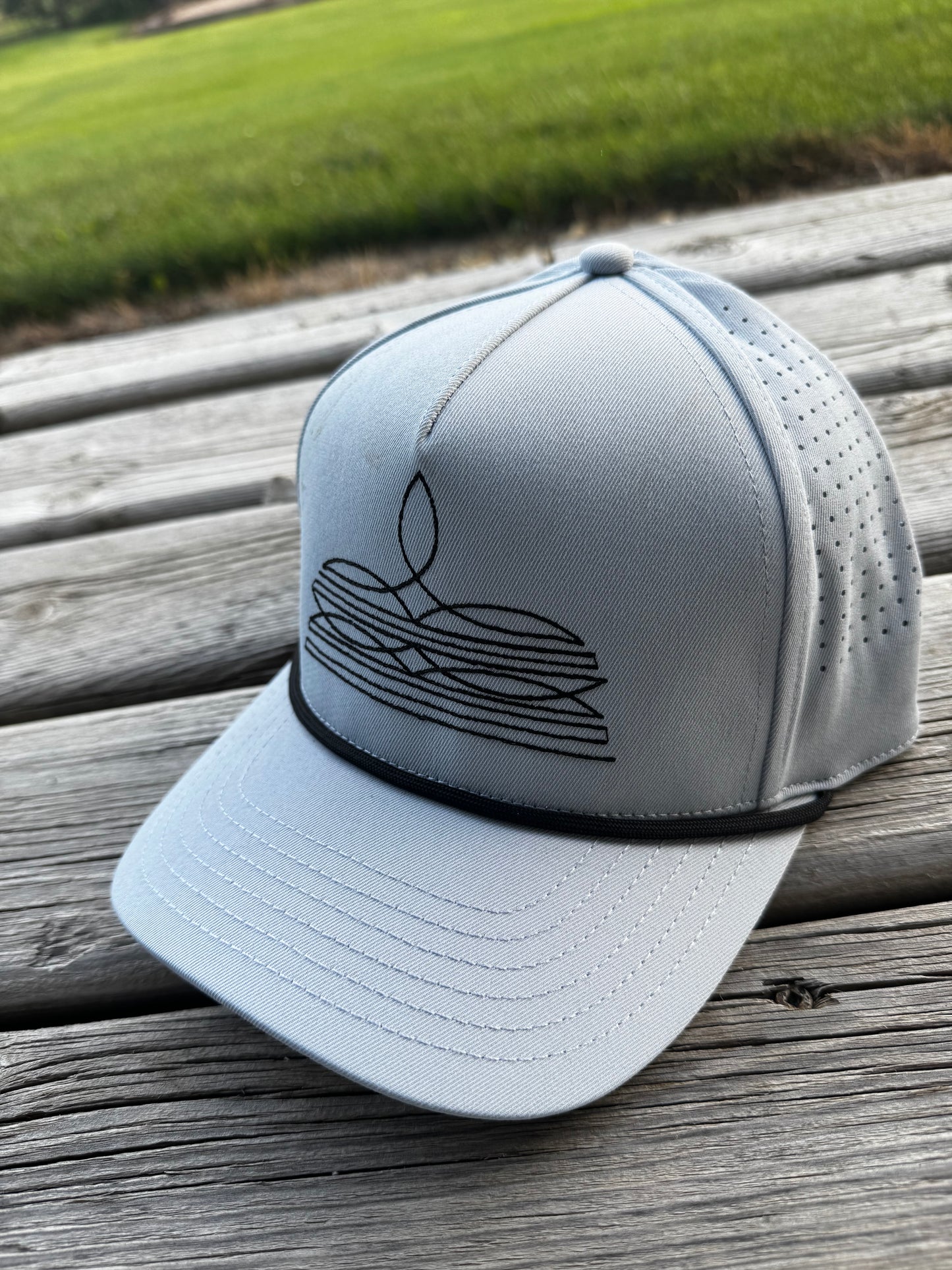 Light Grey Bootstitch Cap