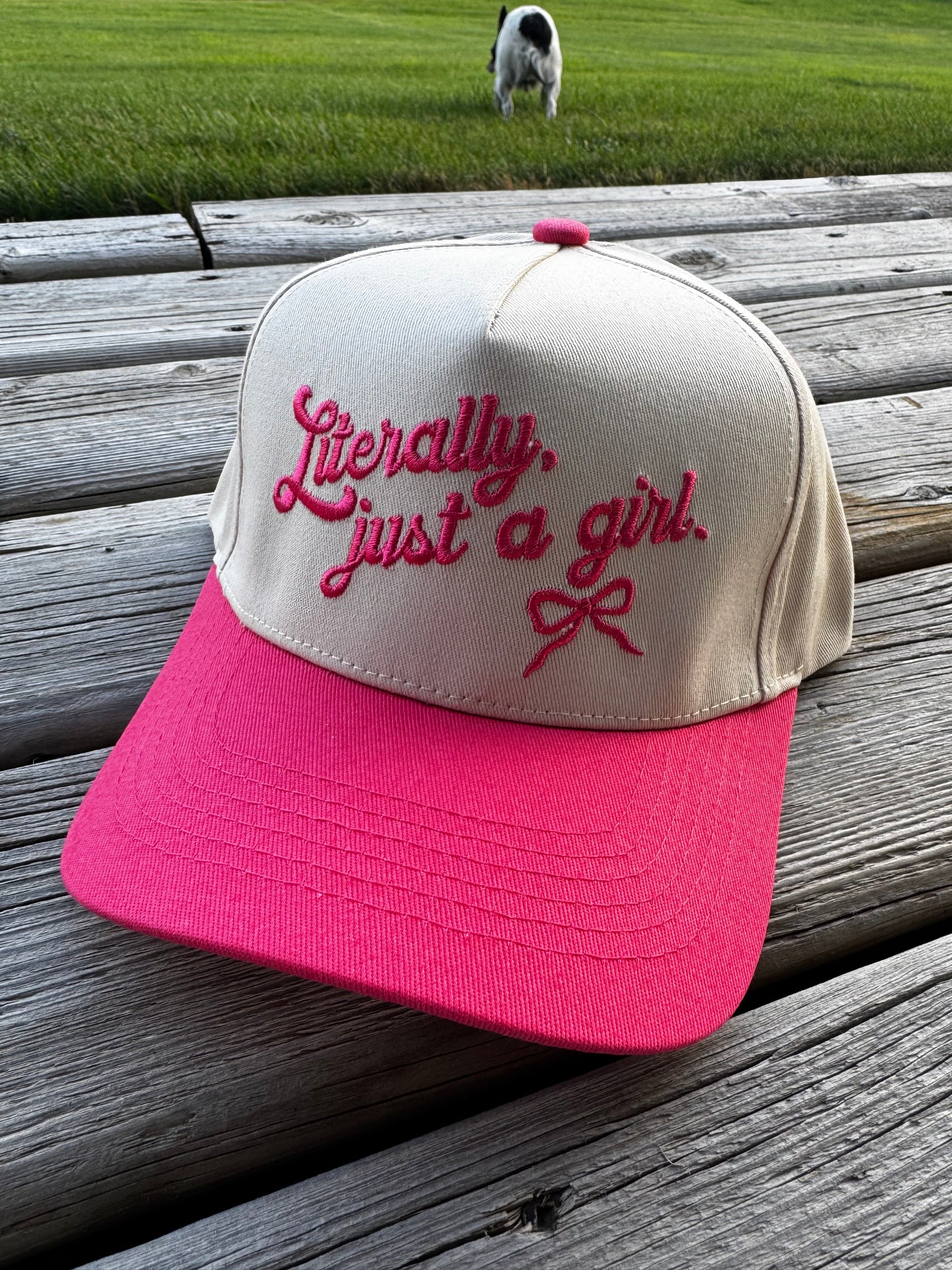 Just a Girl Pink Cap