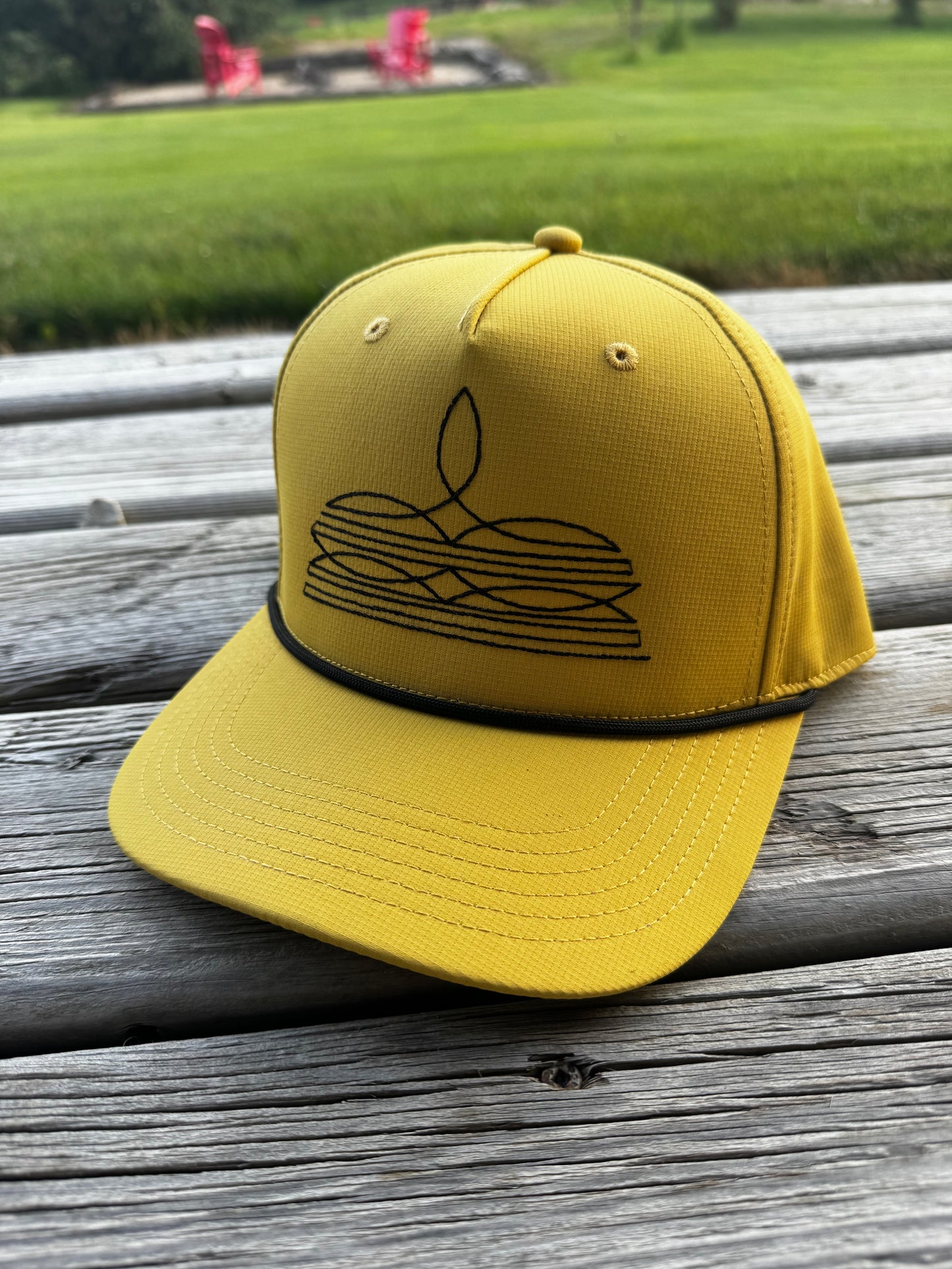 Mustard Bootstitch Cap