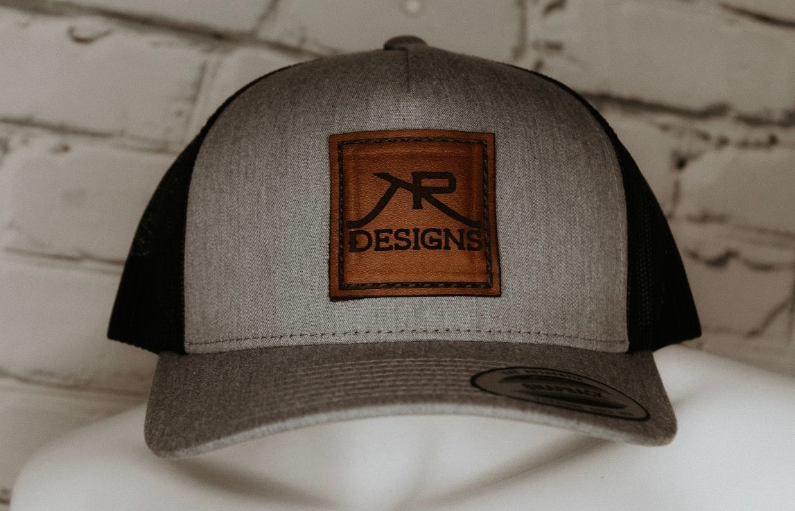 Leather Patch Branded Cap