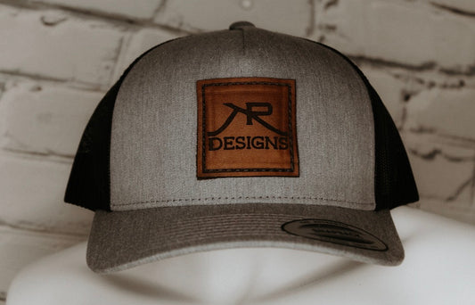 Leather Patch Branded Cap