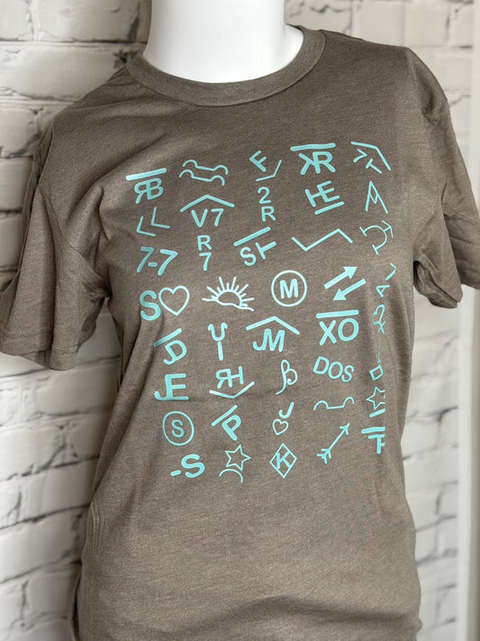 Teal Brand Tee