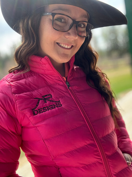 Hot Pink Puffer Jacket
