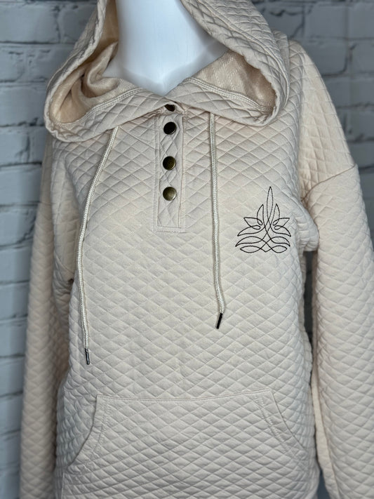 Cream Waffle 1/4 Zip