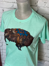 Load image into Gallery viewer, Mint Bison Tee
