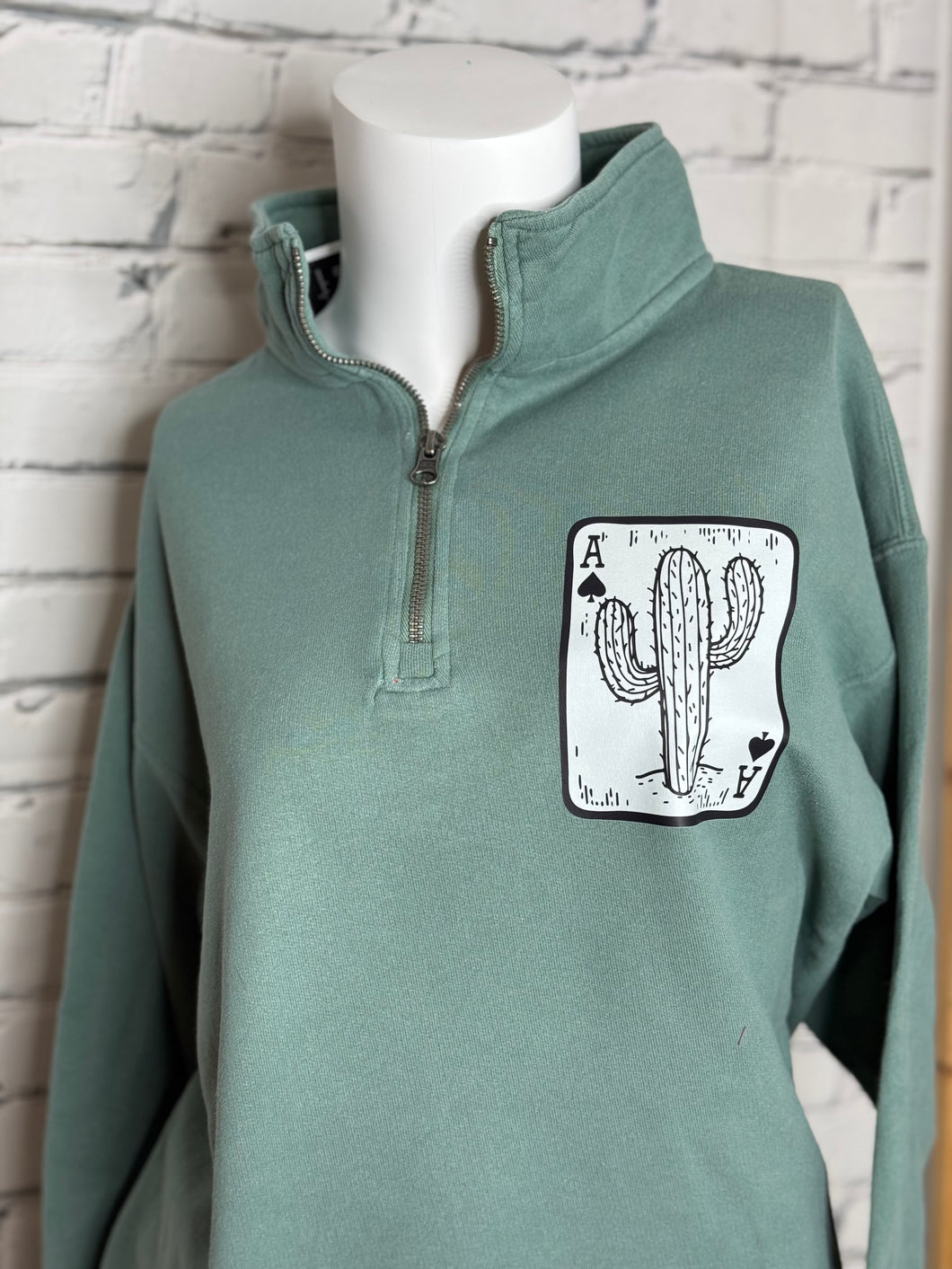 Aces Teal 1/4 Zip