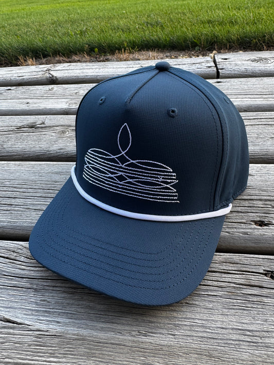 Teal Blue Bootstitch Cap