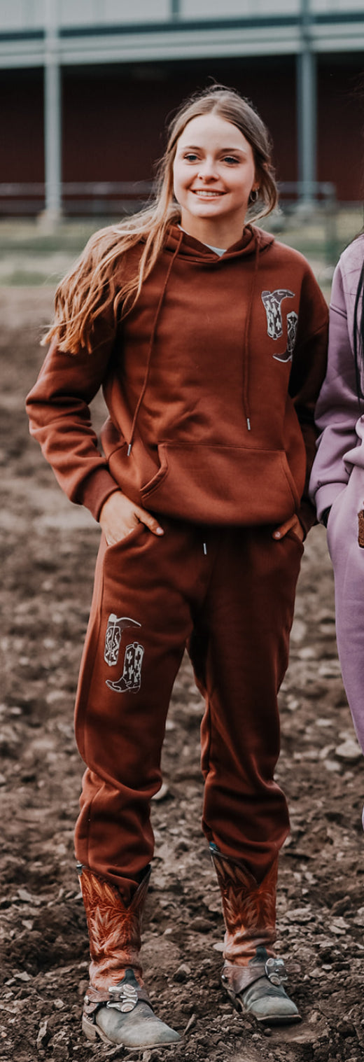 Brown Boots Hoodie