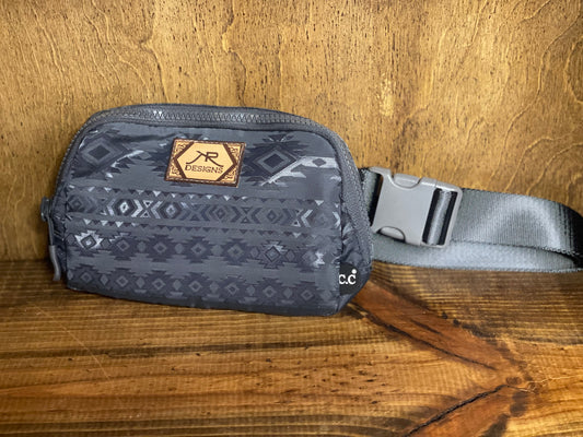 Charcoal Aztec Fanny