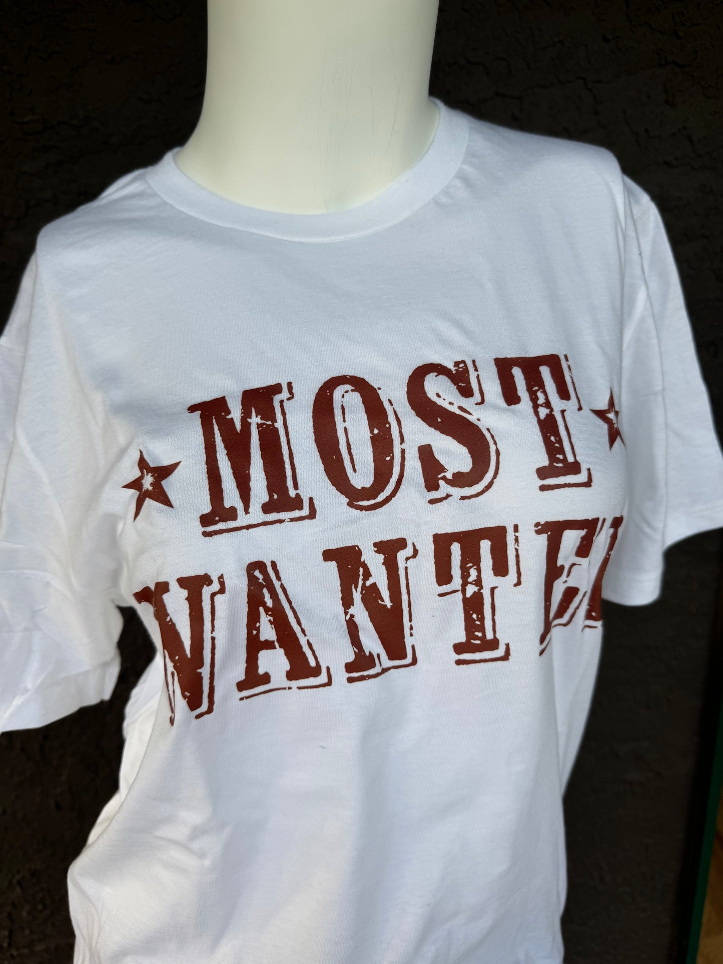 Most Wanted White Tee