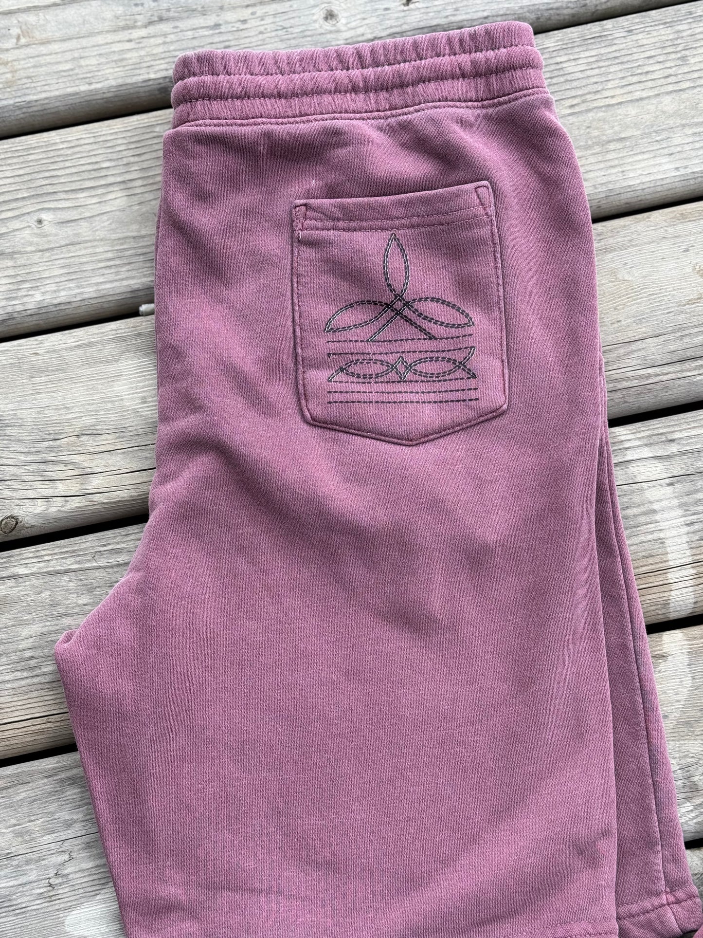 Mauve Bootstitch Shorts