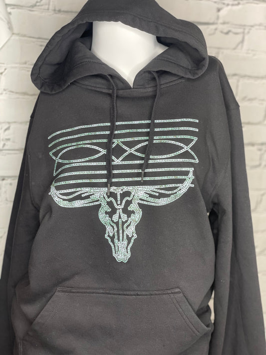 Turquoise Stitch Hoodie