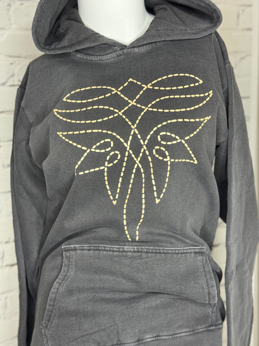 Charcoal Bootstitch Hoodie