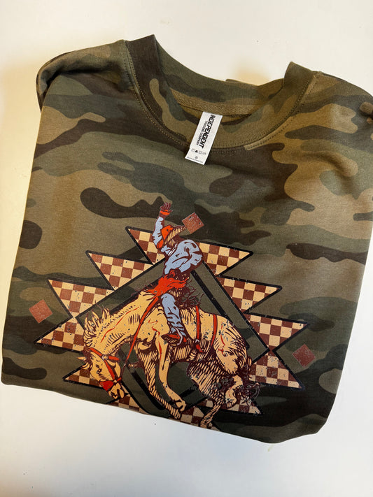 Camo Bronc Crew