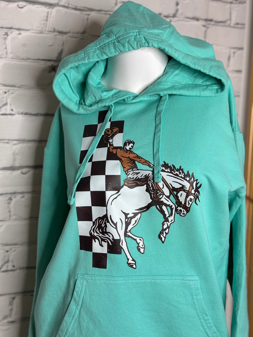 Checkered Bronc Hoodie