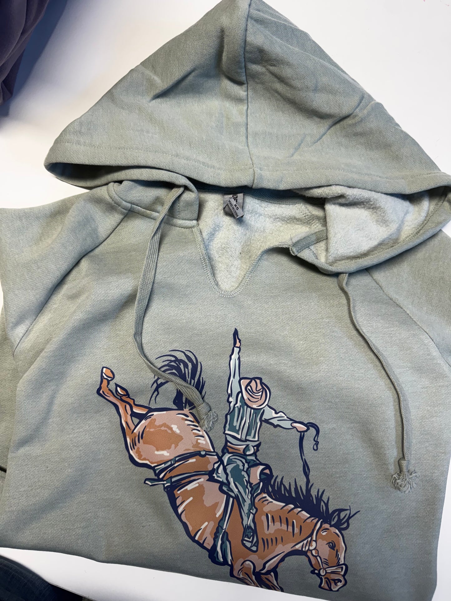Bronc V Neck Hoodie