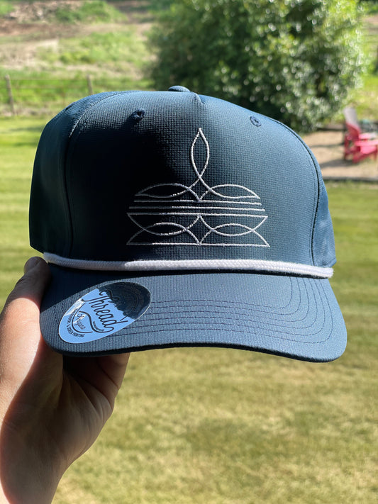 Teal Bootstitch Trucker Hat