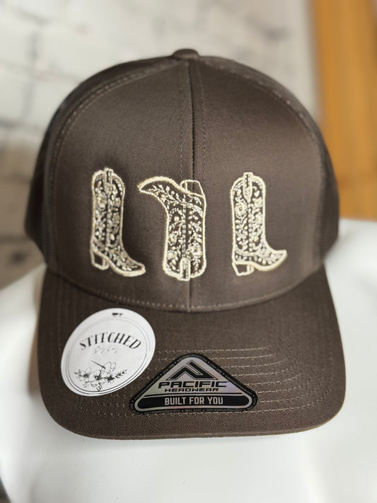 Brown Boots Cap