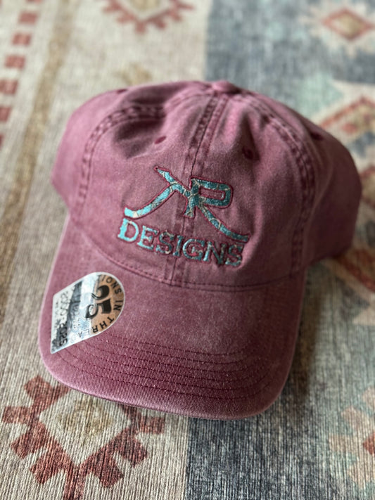 Maroon Faded Dad Cap