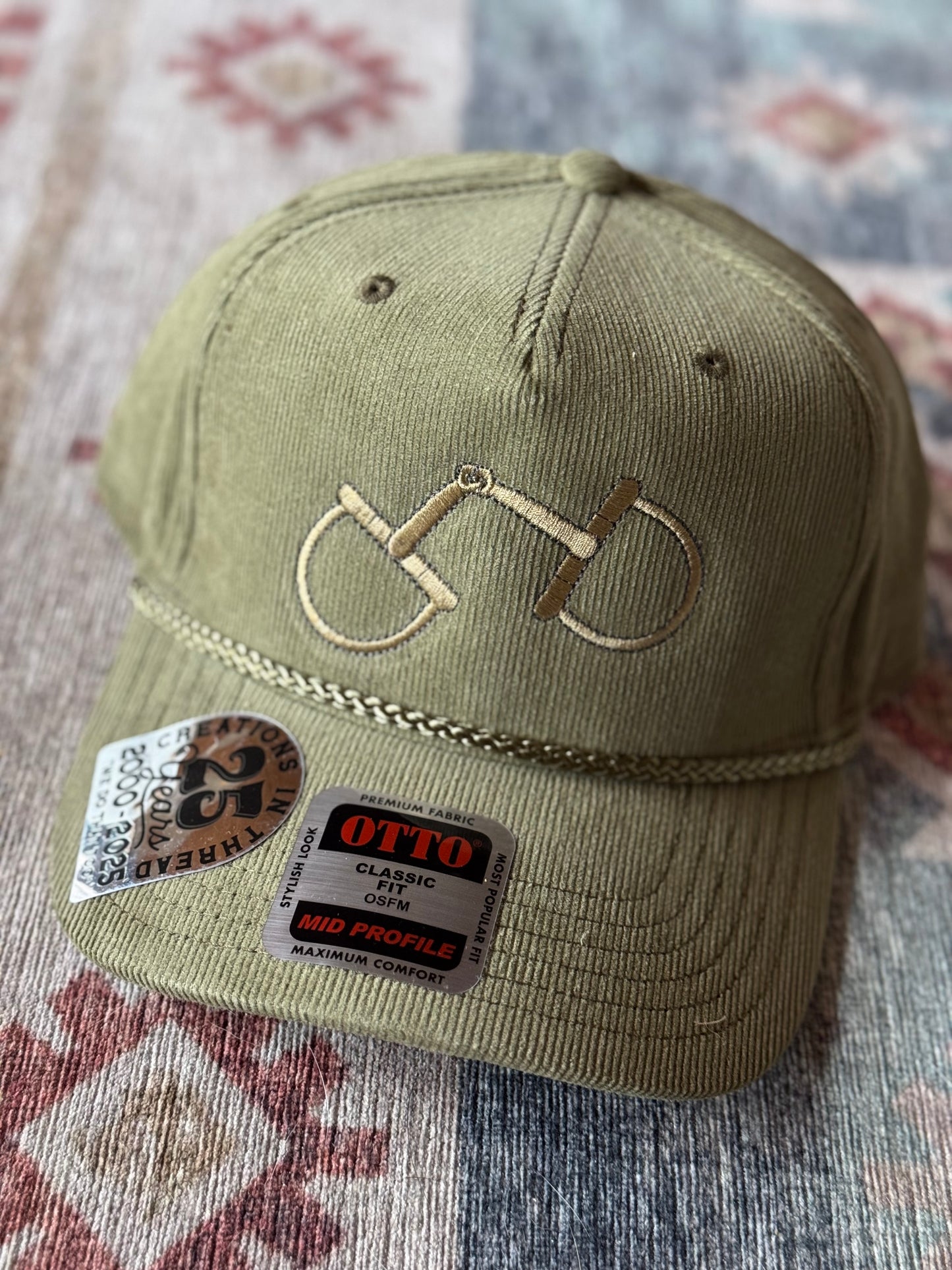 Sage Green D Ring Corduroy Cap