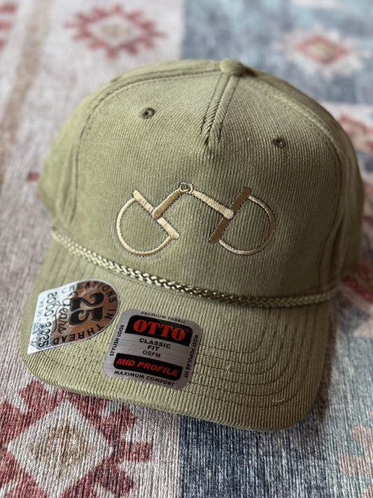 Sage Green D Ring Corduroy Cap