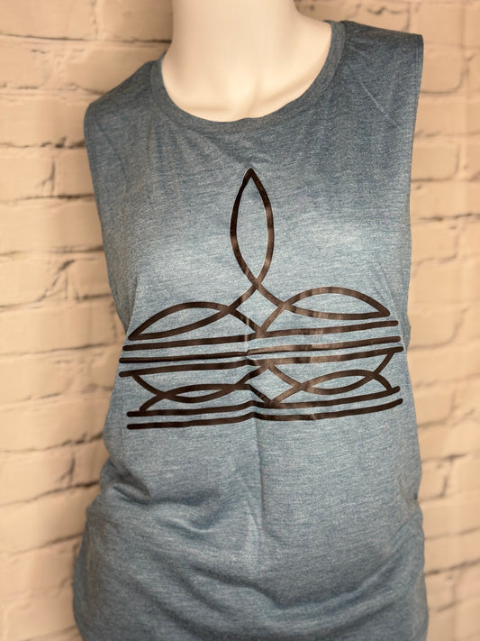 Denim Bootstitch Tank