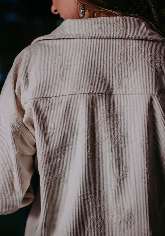 Embroidered Cowboy Shacket