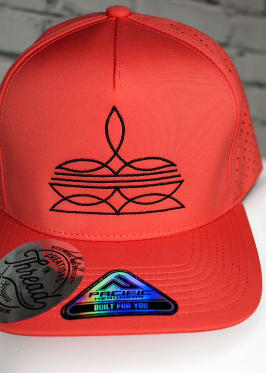 Coral Bootstitch Cap