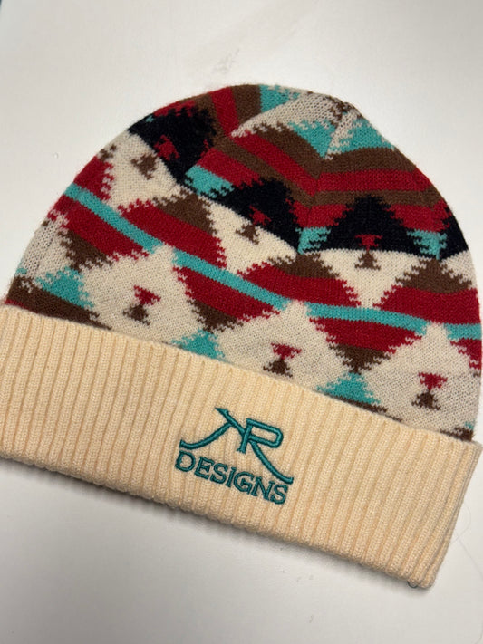 Cream Aztec Toque