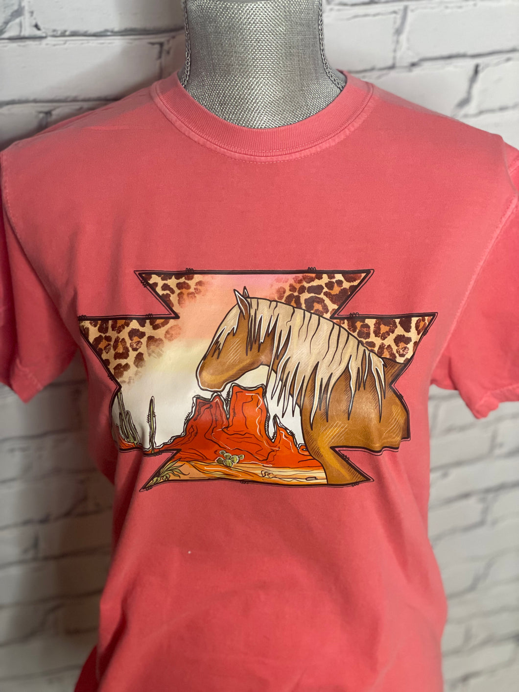 Coral Mustang Tee