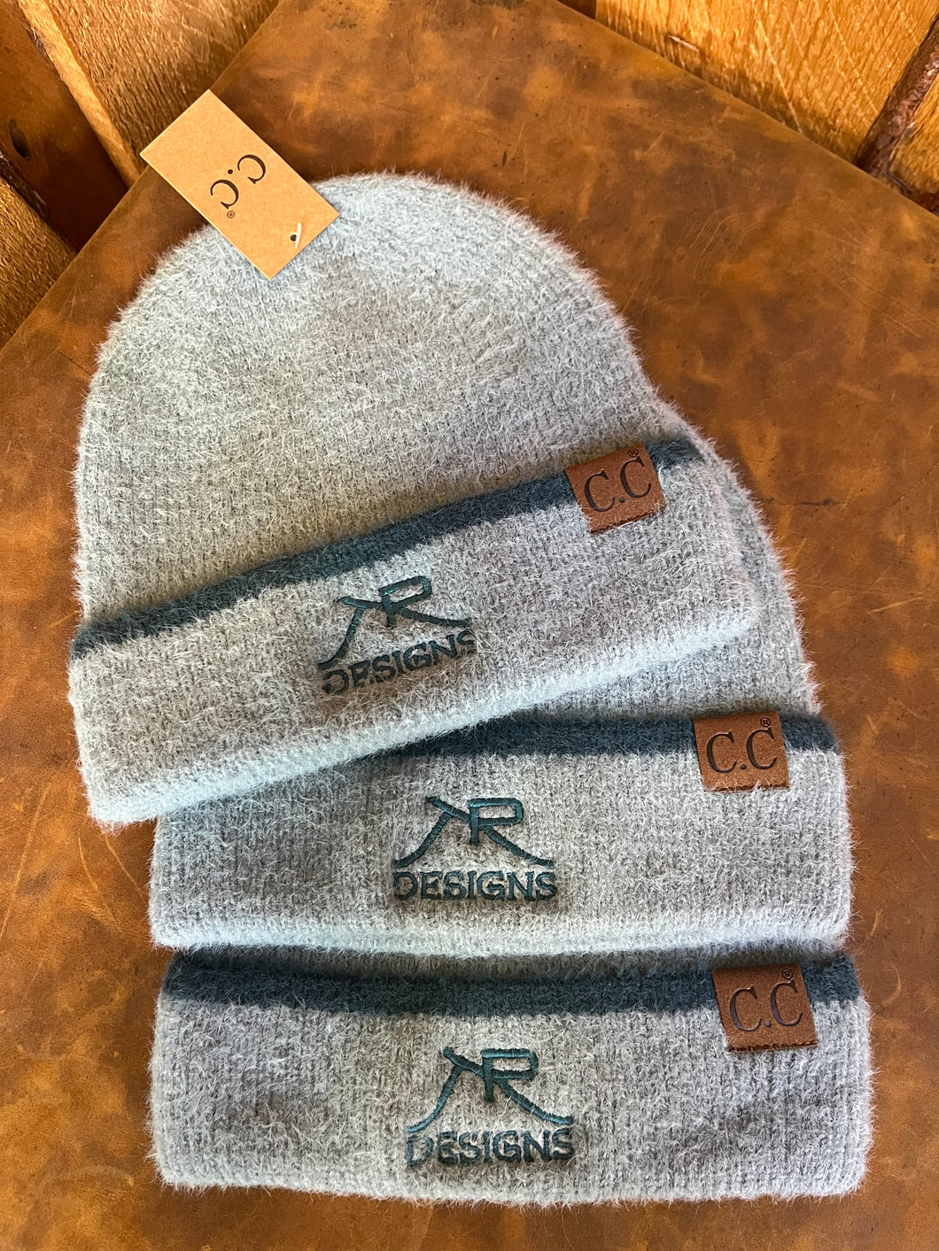 Light Blue Branded Beanie