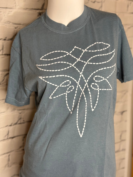 Denim Bootstitch Tee