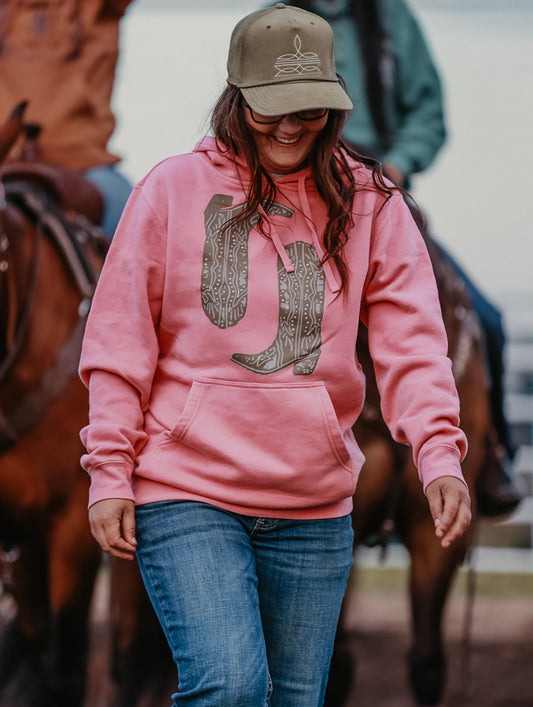 Pink Boots Hoodie