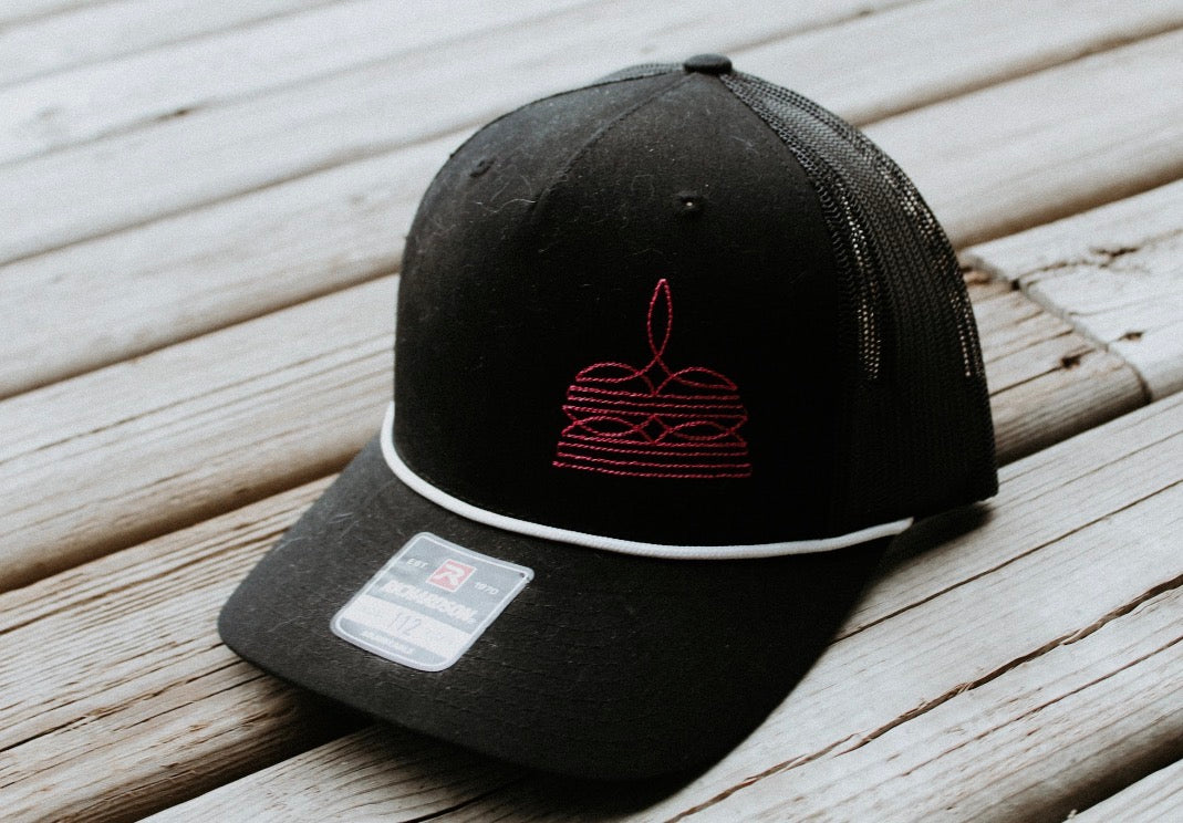 Pink Bootstitch Cap