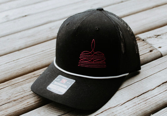 Pink Bootstitch Cap