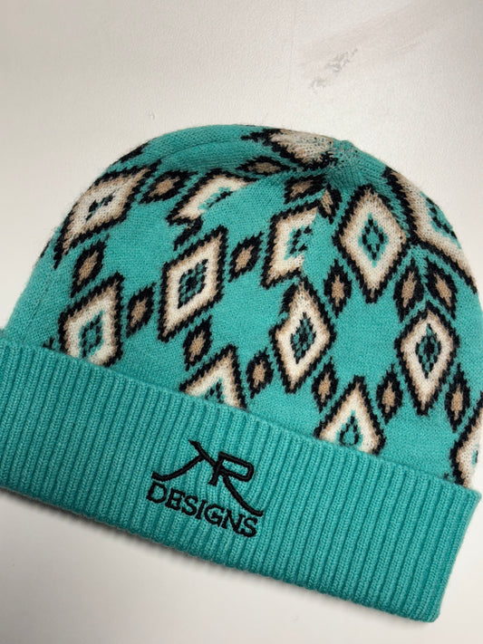 Teal Aztec Toque