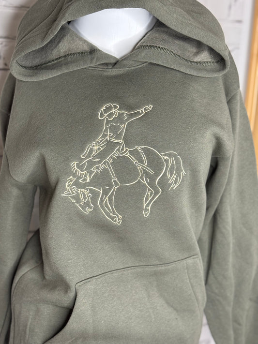 Embroidered Bronc Hoodie