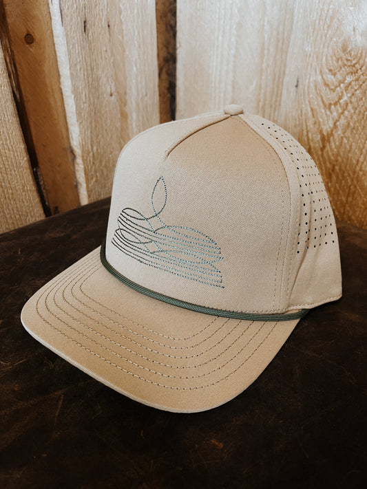 Tan Bootstitch Cap