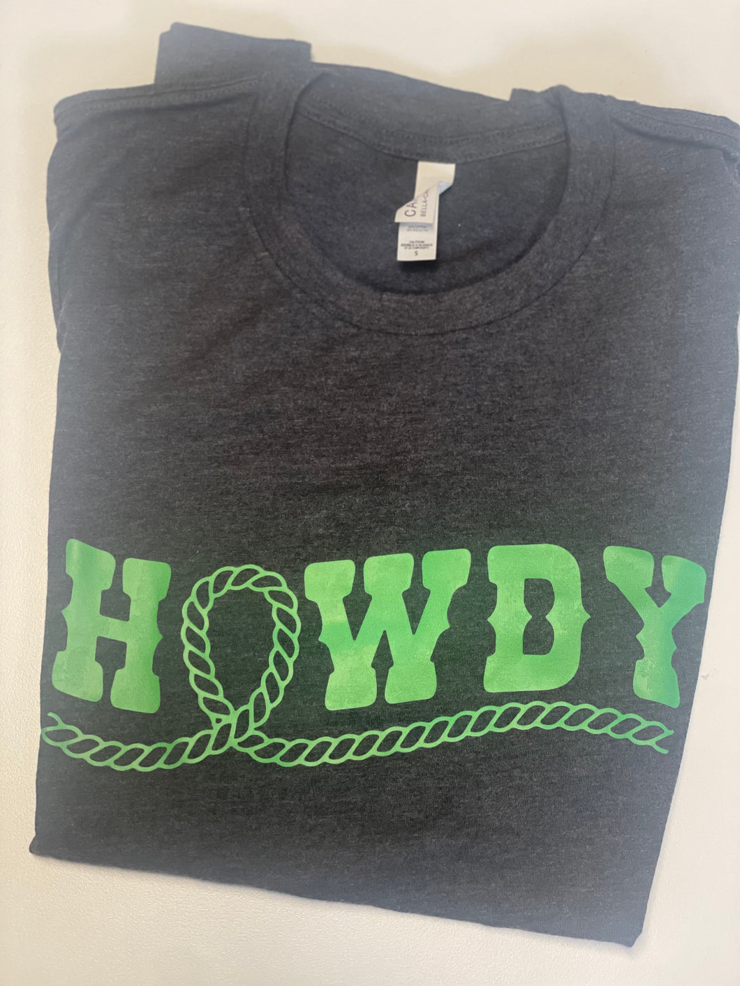 Neon Green Howdy Tee