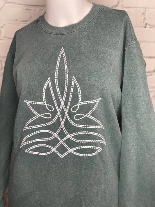 Emerald Bootstitch Crew