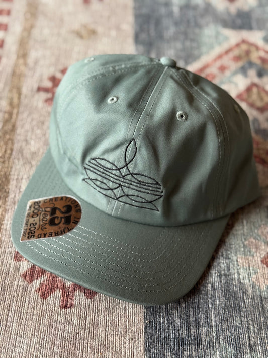 Teal Bootstitch Dad Cap