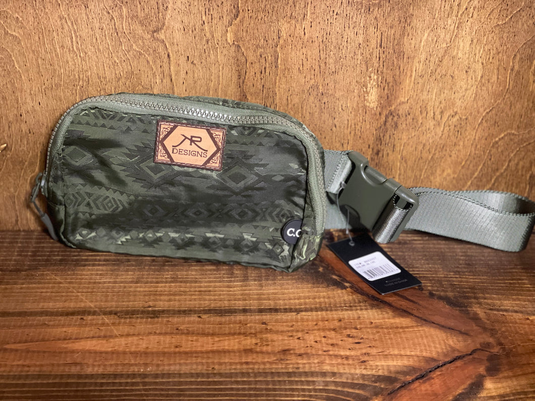 Olive Aztec Fanny