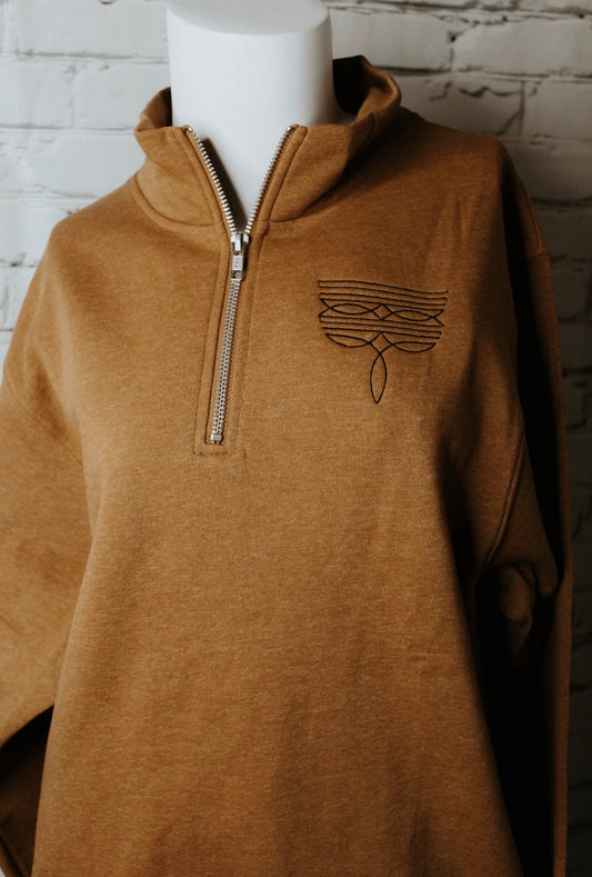 Embroidered Bootstitch Quarter Zip