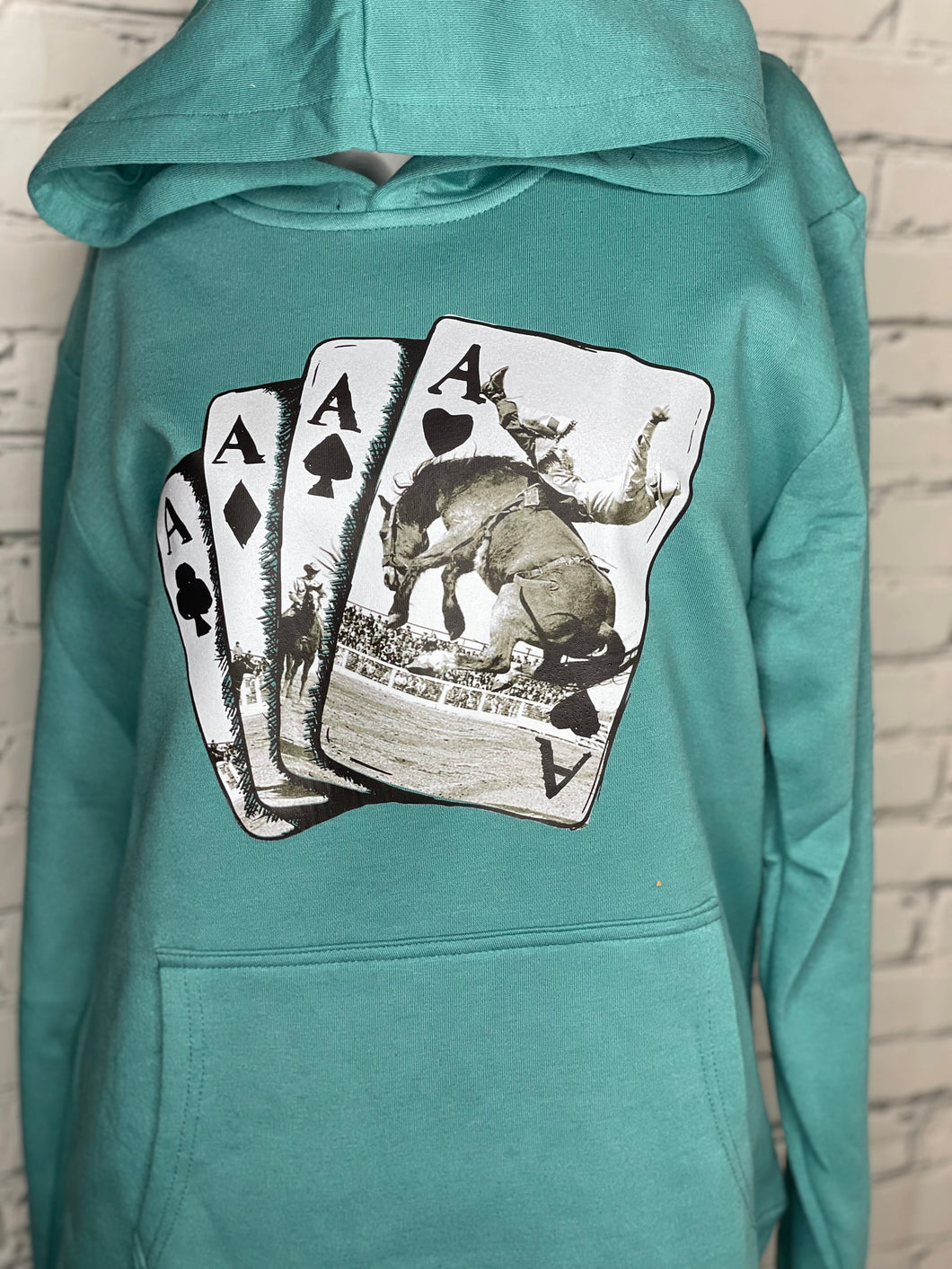 Teal Ace Hoodie