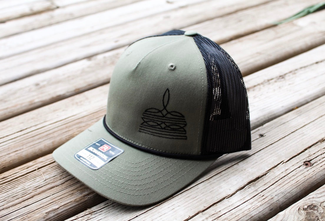 Green Bootstitch Cap