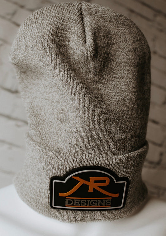 Grey Branded Beanie
