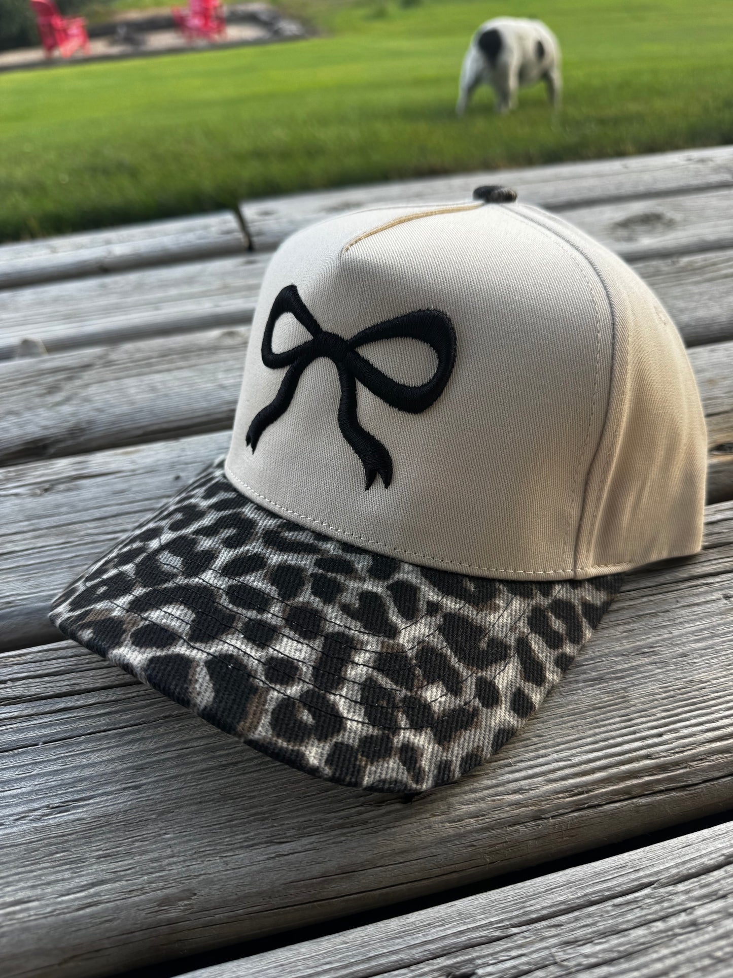 Cheetah Bow Hat
